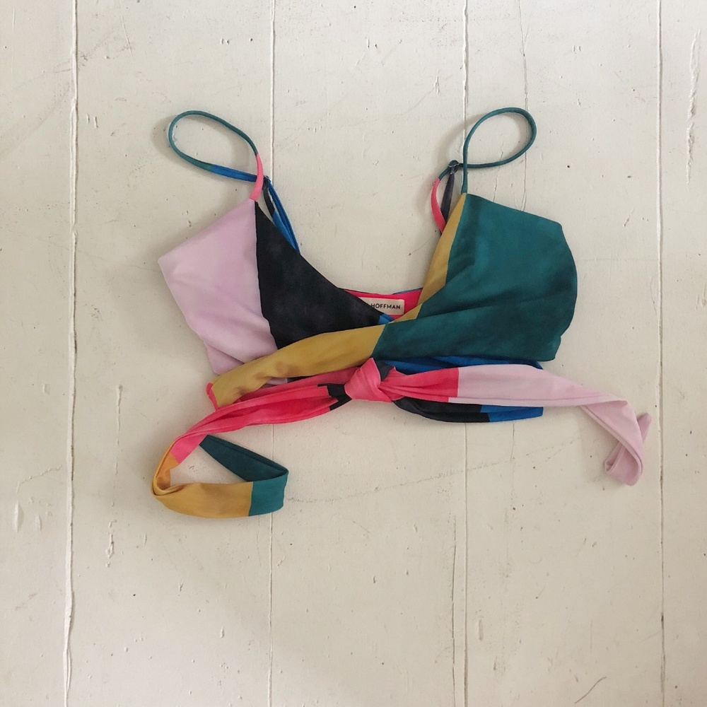 Mara Hoffman Mila Bikini Top, D Cup (NWOT)